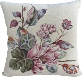 Dekoratív párnahuzat Eden 40x40 cm lila csokor Chenille