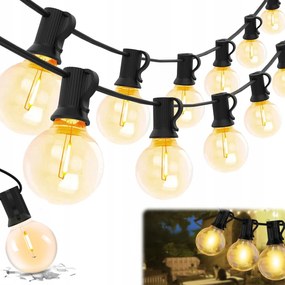 Kültéri Kerti girland LED-es kerti lámpák Világító a teraszra
