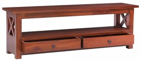 tömör mahagóni TV-szekrény 115 x 30 x 40 cm