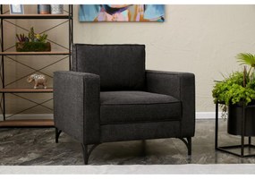 Fotel Berlin - Antracit, Fekete