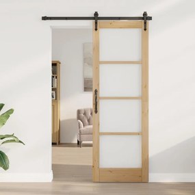 Belső Ajtó Üveggel ORKDAL Barna 73.5 x 211 cm
