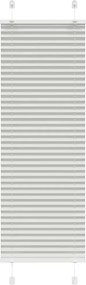 vidaXL pliszírozott redőny világosszürke 40x100 cm szövetszélesség
