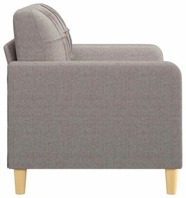 vidaXL kétszemélyes fekete szövetkanapé 120 cm