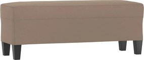 vidaXL tópszínű mikroszálas szövet pad 100x35x41 cm