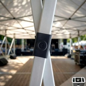 Összecsukható pavilon sátor 6x3 m ALU falak nélkül - alumínium váz, vízálló - falak nélkül - Narancs