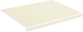 vidaXL krémszínű csere napellenző ponyva 4,5 x 3,5 m
