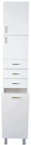 Viva STYLE fürdőszobai ÁLLÓSZEKRÉNY 192 magas szennyestartós - JOBBOS - 35 x 28 x 192 cm