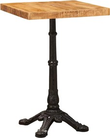 vidaXL Bisztróasztal Barna 50 x 50 x 76 cm Tömör Mangófát