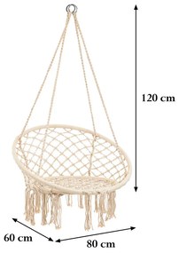 Cardenas függőfotel bézs