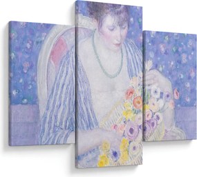 Kép - Frederick Carl Frieseke,  The Basket of Flowers, reprodukciók (90x60 cm)