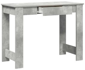betonszürke forgácslap íróasztal 100x45x75 cm