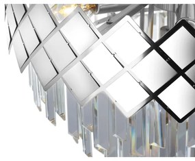 Csillár rúdon CARISMA 9xE14/40W/230V matt króm