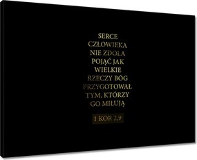 Vászonkép 70x50 Biblia Szent idézetek