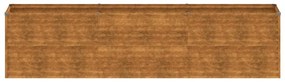 corten acél kerti magaságyás 291x50x69 cm