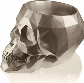 Virágtartó Skull Low-Poly Brass Poli 11 cm
