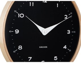 Karlsson 5995BK dizájner falióra, fekete, átmérő30 cm
