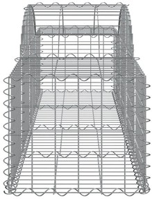 40 db íves horganyzott vas gabion kosár 200x50x40/60 cm
