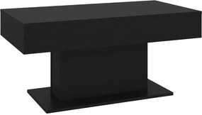 vidaXL fekete szerelt fa dohányzóasztal 96 x 50 x 45 cm