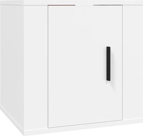vidaXL magasfényű fehér fali TV-szekrény 40 x 34,5 x 40 cm