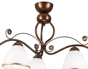 Felületre szerelhető csillár  RETRO 3xE27/60W/230V bronz patina