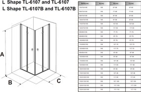 Stuxi Verona Duo Black 120x120 cm szögletes két csuklóajtós zuhanykabin, 6 mm vízlepergető üveggel, fekete