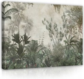 Vászonkép 80x60 Dzsungel trópusok levelek zöld természet növények erdő egzotikum