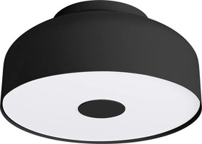 Fekete mennyezeti lámpa ø 30 cm Blacko – Sollux