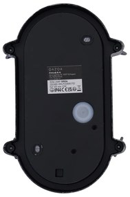 Kültéri fali lámpa ezüst ovális IP44 - Noutica