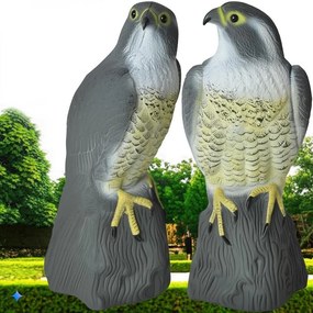 FalconGuard realisztikus, ülő madárriasztó sólyom, 40 cm magas