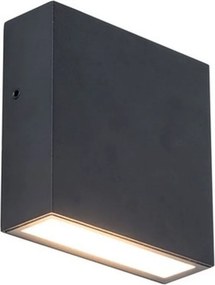 LUTEC 5104002012 GEMINI Modern Kültéri Fali Lámpa Fekete LED IP44