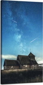 Vászonkép Kozmosz Ég a templom felett 40x80