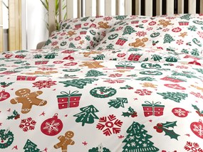 Pamut ágyneműhuzat MERRY MOOD fehér Ágyneműhuzat mérete: 70 x 90 cm | 140 x 200 cm