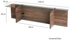 Escape Walnut TV-állvány