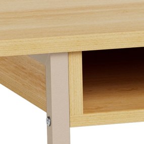 Natúr színű konzolasztal tölgyfa dekorral 40x140 cm Darlington – Actona