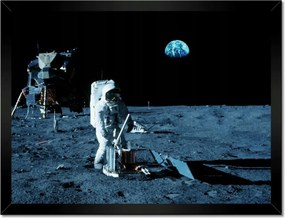 Poszterek keretben 40x30 Asztronauta Hold Föld