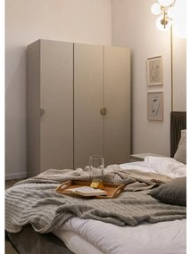 Ruhásszekrény Moonie X  (szürkés bézs + fehér). 1099612