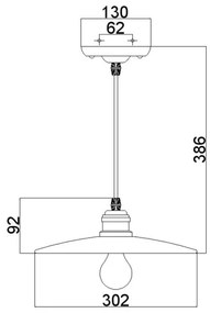 Feiss - Csillár zsinóron URBAN RENEWAL 1xE27/60W/230V bronz