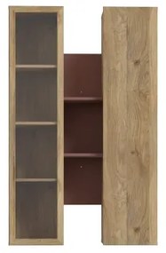 INAR fali polc tölgy/barna