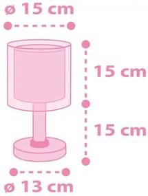 Dalber 41591N - LED gyereklámpa UNICORNS 1xG4/4W/230V rózsaszín