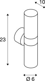SLV 228771 ASTINA Modern Kültéri Fali Lámpa Fehér GU10 IP44
