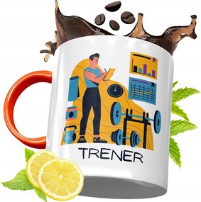 Narancssárga Bögre Edzőnek Ajándék fényképes nyomattal