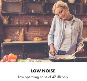 Klarstein Balzac Silent 60, páraelszívó, 250 W, 3 teljesítményfokozat, 604 m³/ó, LED