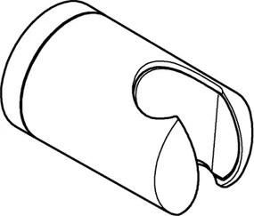 GROHE 27958001 - VITALIO UNIVERSAL falra szerelhető zuhanytartó konzol, fényes króm