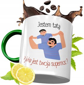 Zöld Bögre Apukának Születésnapi Ajándék fényképes nyomtatással