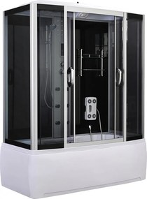 Emilia 170 Hidromasszázs Kádkabin elektonikával Black