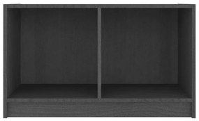 szürke tömör fenyőfa TV-szekrény 70 x 33 x 42 cm