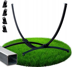 Horganyzott Függőágy Állvány Fém Kerti Függőágy Állvány Stabil 200 Kg