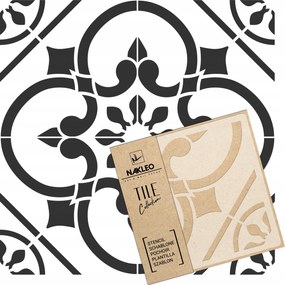 Festősablon Csempe Többször felhasználható 45x45cm Victorian Oxford minta