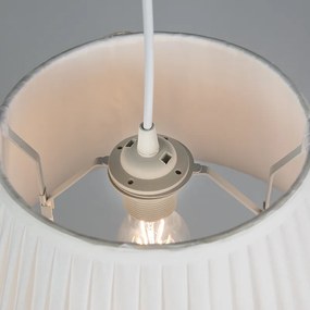 Retro lógólámpa fehér 35 cm - Plisse