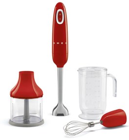 SMEG botmixer HBF03 tartozékokkal, 700W, piros - Smeg